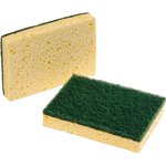 Spugna in cellulosa con fibra abrasiva