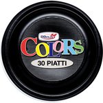 Stoviglie monouso in plastica colorata