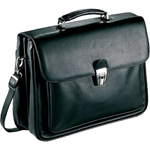 Borsa in pelle nappa dorso doppio con tracolla