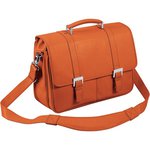 Borsa in pelle fiore due scomparti porta laptop