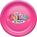 Stoviglie monouso in plastica colorata
