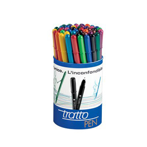 Tratto Pen 12 Colori - Penne Pennarello Made Italy Per Scrivere E Disegnare - Foto 7