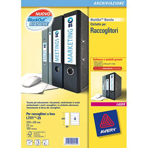 Etichette per registratori