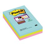 Foglietti Post-it  Super Sticky Formato XXL a righe