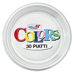 Stoviglie monouso in plastica colorata