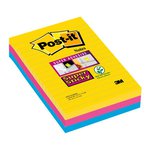 Foglietti Post-it  Super Sticky Formato XXL a righe