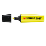 Evidenziatore Stabilo Boss Original  - punta a scalpello - tratto 2,0mm-5,0mm - giallo - Stabilo