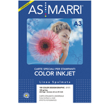 Carta inkjet - A3 - 100 gr - color design - patinata - bianco - As Marri - conf. 200 fogli