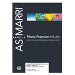 Carta fotografica inkjet - A4 - 190 gr - effetto satinata - bianco - As Marri - conf. 50 fogli