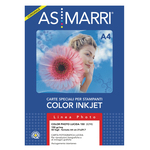 Carta fotografica inkjet - A3 - 150 gr - effetto lucido - bianco - As Marri - conf. 50 fogli