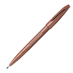 Pennarello Sign Pen S520 punta feltro - punta 2,00mm - marrone - Pentel