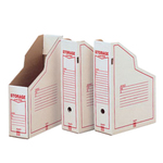 Portariviste Storage - 87x34x24,5 cm - bianco/rosso - King Mec