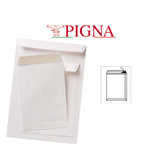 Busta a sacco bianca - serie Competitor - certificazione FSC - strip adesivo - 190x260 mm - 80 gr - Pigna - conf. 500 pezzi