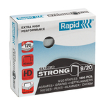 Punti Rapid Super Strong - alti spessori - 9/20 - acciaio zincato - metallo - Rapid - conf. 1000 pezzi