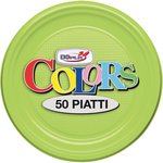 Stoviglie monouso in plastica colorata