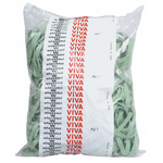 Elastici fettuccia - ø 10 cm - verde - Viva - sacco da 1 kg