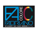 Blocco FaColore - 33x48cm - 25 fogli - 220gr - 5 colori - Fabriano