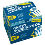 Gessetti Robercolor - lunghezza 80mm con diametro 10mm - bianco - Giotto - Scatola 100 gessetti tondi