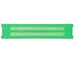 Normografo lettere e cifre Uni - 2,5mm - verde - Arda su