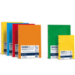 Separatori Dividerello - cartoncino colorato 220 gr - 21x29.7 cm - mix 5 colori - Favini - conf. 10 pezzi