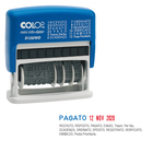 Timbro Mini Info Dater S120/WD Datario + Polinomio - 12 diciture 4 mm - autoinchiostrante - Colop®