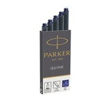 Cartucce standard inchiostro Quink - lunghezza 75mm - blu -Parker - scatola 5 cartucce