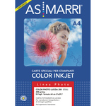 Carta fotografica Inkjet - A4 - 200 gr - effetto lucido - bianco - As Marri - conf. 50 fogli