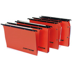 Cartella sospesa Cartesio Plus - cassetto - interasse 33 cm - fondo V - 31,25 cm - arancio - Bertesi