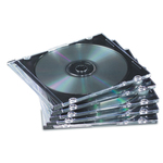 Custodia per CD Jewel Case Slim - trasparente - Fellowes - scatola 25 pezzi