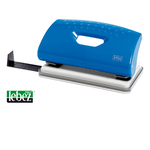 Perforatore 1260 - massimo 10 fogli - 2 fori - passo 8 cm - blu - Lebez