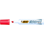 Pennarello Whiteboard Marker Velleda 1791  - punta a scalpello da 3,3mm a 4,6mm  - rosso- Bic - conf. 12 pezzi