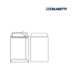 Busta a sacco bianca - serie Self - strip adesivo - 190x260 mm - 80 gr - Blasetti - conf. 500 pezzi