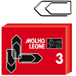 Fermagli zincati N.3 - lunghezza 29 mm - Molho Leone - conf. 100 pezzi