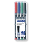 Pennarello Astucci Lumocolor Permanent 317 - punta 1,0mm - 4 colori  - Staedtler