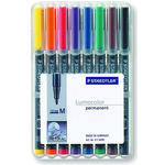 Pennarello Astucci Lumocolor Permanent 317 - punta 1,0mm - 8 colori  - Staedtler