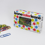 Fermagli colorati metallizzati N.3 - lunghezza 28 mm - colori assortiti - Molho Leone - conf. 100 pezzi