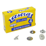 Puntine Astra n.4 - acciaio lucido - Molho Leone - conf. 100 pezzi