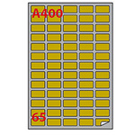 Etichetta adesiva a/400 oro 100fg A4 laser 38,1x21,2mm (65et/fg) markin