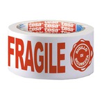 Nastro adesivo con scritta FRAGILE e SIGILLO DI SICUREZZA - PPL - 50 mm x 66 mt - Tesa