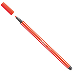 Pennarello Pen 68  punta feltro - tratto 1,00mm - rosso chiaro  - Stabilo - conf. 10 pezzi