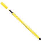 Pennarello Pen 68  punta feltro - tratto 1,00mm - giallo limone - Stabilo - conf. 10 pezzi