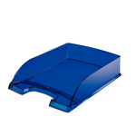 Vaschetta portacorrispondenza Leitz Plus Standard - 25,5x7x36 cm - blu trasparente - Leitz