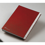 Classificatore alfabetico A/Z - 640E - 24x34 cm - rosso - Fraschini