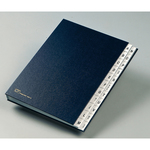 Classificatore alfabetico A/Z - 640D - 24x34 cm - blu - Fraschini