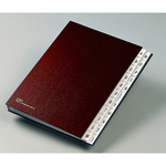 Classificatore alfabetico A/Z - 640D - 24x34 cm - rosso - Fraschini