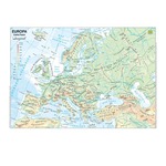 Carta geografica Europa - scolastica - plastificata - 297x420 mm - Belletti