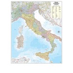 Carta geografica Italia amministrativa e stradale - murale - 97x122 cm - Belletti