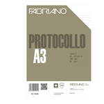 Fogli protocollo - A4 - 1 rigo - 200 fogli - 60 gr - Fabriano