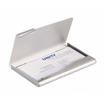 Porta biglietti da visita Business Card Box - 9x5,5 cm - alluminio - Durable