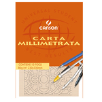 Blocco carta opaca millimetrata 230x330mm 10fg 80gr canson